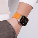 Cinturino per orologio in nylon a due sezioni con fibbia a C, ideale per alta montagna., For Apple Watch 46mm / 49mm / 45mm / 44mm