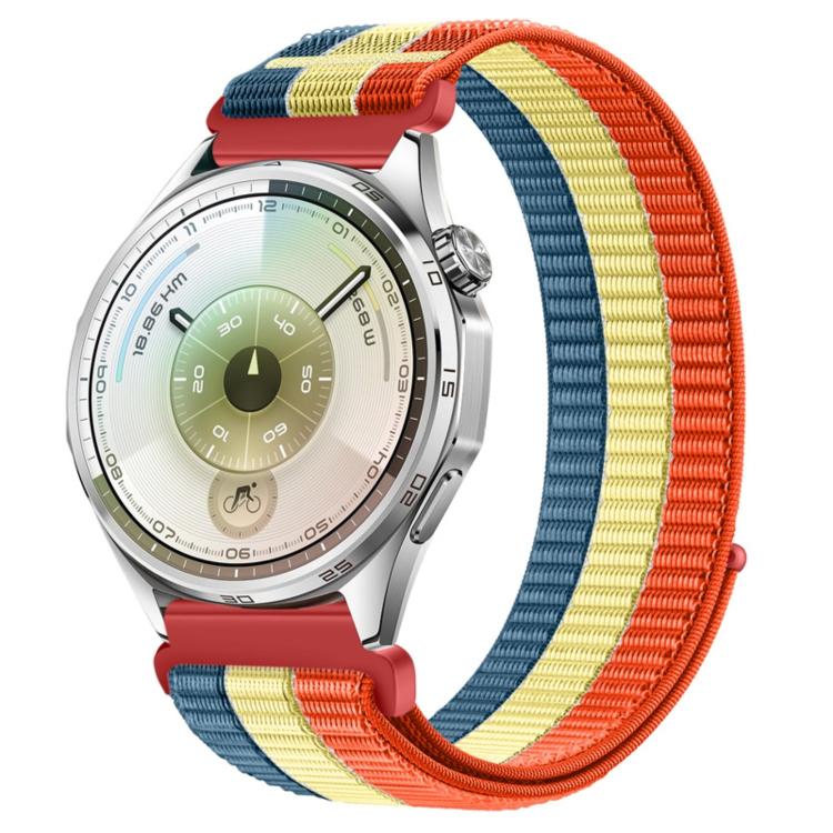 Cinturino per orologio in nylon intrecciato a triplo anello con chiusura a strappo, 18mm, 20mm, 22mm