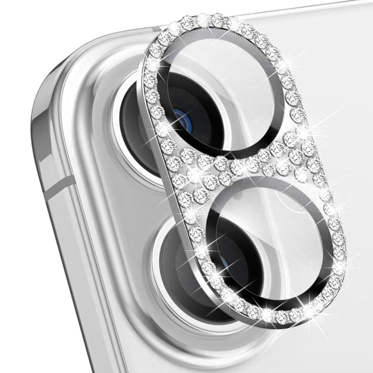 Obiettivo fotografico ENKAY Hat-Prince Blink Diamond in lega di alluminio, vetro temperato e pellicola., For iPhone 17