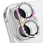 Obiettivo fotografico ENKAY Hat-Prince Blink Diamond in lega di alluminio, vetro temperato e pellicola., For iPhone 17