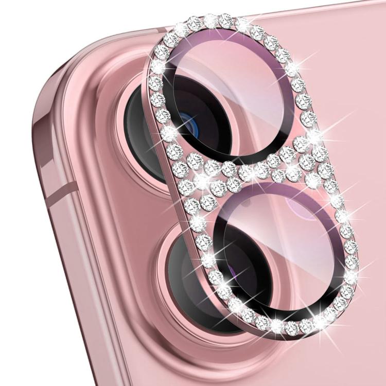 Obiettivo fotografico ENKAY Hat-Prince Blink Diamond in lega di alluminio, vetro temperato e pellicola., For iPhone 17