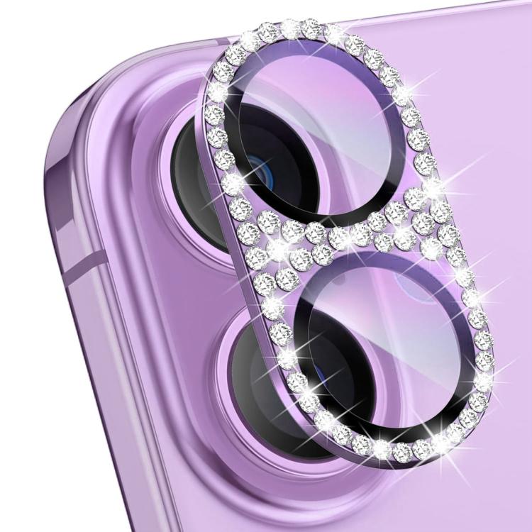 Obiettivo fotografico ENKAY Hat-Prince Blink Diamond in lega di alluminio, vetro temperato e pellicola., For iPhone 17