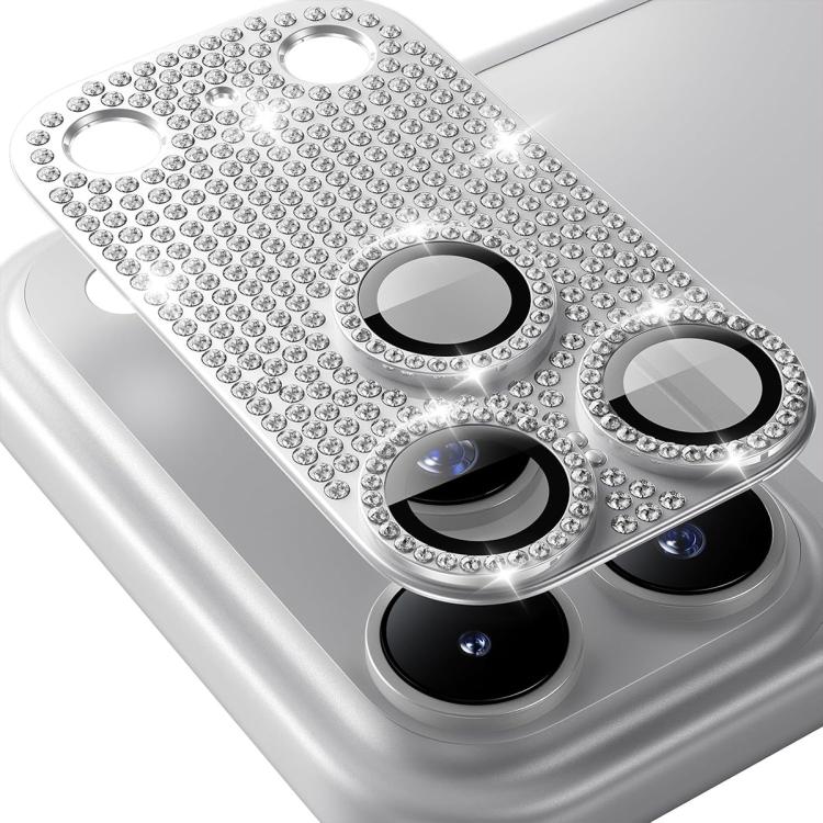 Obiettivo fotografico ENKAY Hat-Prince Blink Diamond in lega di alluminio, vetro temperato e pellicola., For iPhone 17 Pro Max, For iPhone 17 Pro