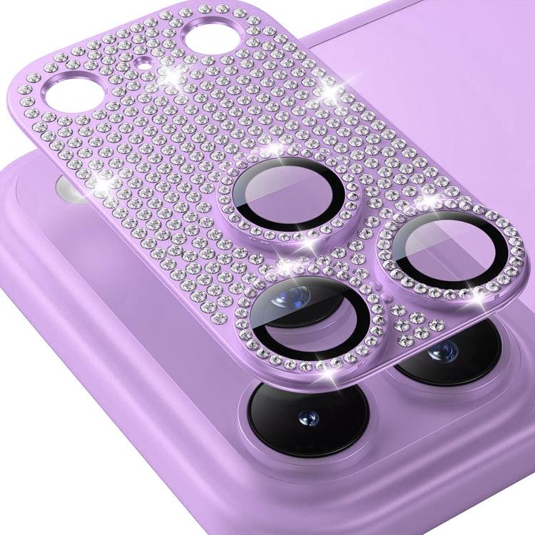 Obiettivo fotografico ENKAY Hat-Prince Blink Diamond in lega di alluminio, vetro temperato e pellicola., For iPhone 17 Pro Max, For iPhone 17 Pro