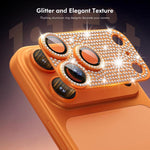 Obiettivo fotografico ENKAY Hat-Prince Blink Diamond in lega di alluminio, vetro temperato e pellicola., For iPhone 17 Pro Max, For iPhone 17 Pro