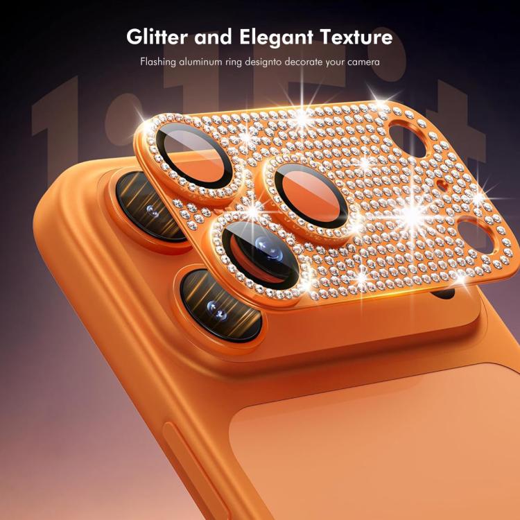 Obiettivo fotografico ENKAY Hat-Prince Blink Diamond in lega di alluminio, vetro temperato e pellicola., For iPhone 17