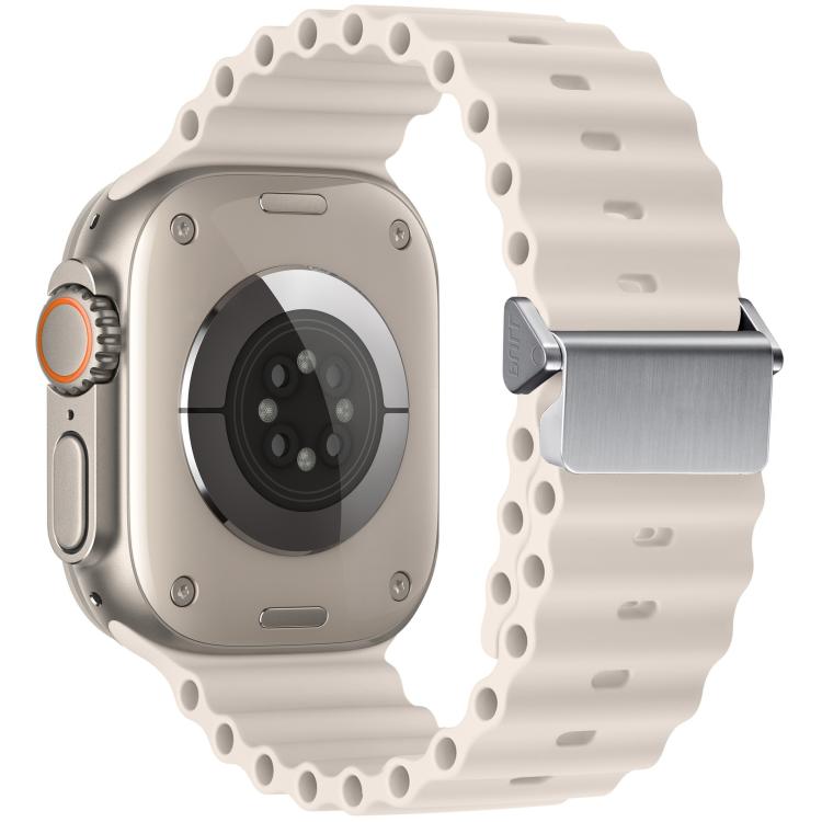 Cinturino per orologio Ocean in silicone con fibbia magnetica, ricondizionato., For Apple Watch 46mm / 49mm / 45mm / 44mm, For Apple Watch 42mm / 41mm / 40mm / 38mm