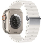 Cinturino per orologio Ocean in silicone con fibbia magnetica, ricondizionato., For Apple Watch 46mm / 49mm / 45mm / 44mm, For Apple Watch 42mm / 41mm / 40mm / 38mm