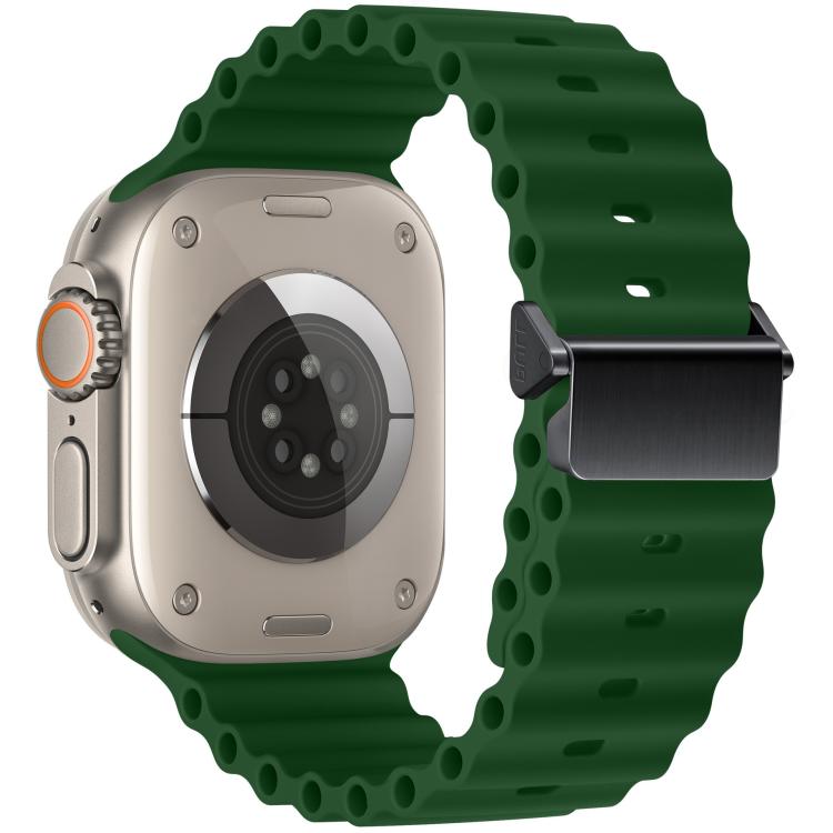 Cinturino per orologio Ocean in silicone con fibbia magnetica, ricondizionato., For Apple Watch 46mm / 49mm / 45mm / 44mm, For Apple Watch 42mm / 41mm / 40mm / 38mm