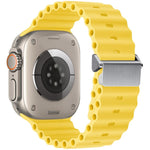 Cinturino per orologio Ocean in silicone con fibbia magnetica, ricondizionato., For Apple Watch 46mm / 49mm / 45mm / 44mm, For Apple Watch 42mm / 41mm / 40mm / 38mm