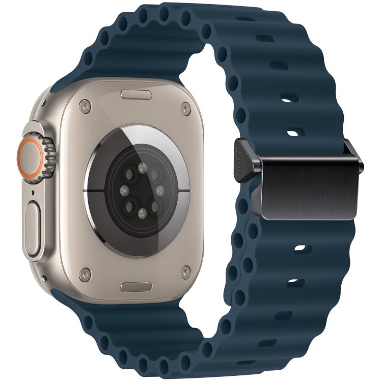 Cinturino per orologio Ocean in silicone con fibbia magnetica, ricondizionato., For Apple Watch 46mm / 49mm / 45mm / 44mm, For Apple Watch 42mm / 41mm / 40mm / 38mm