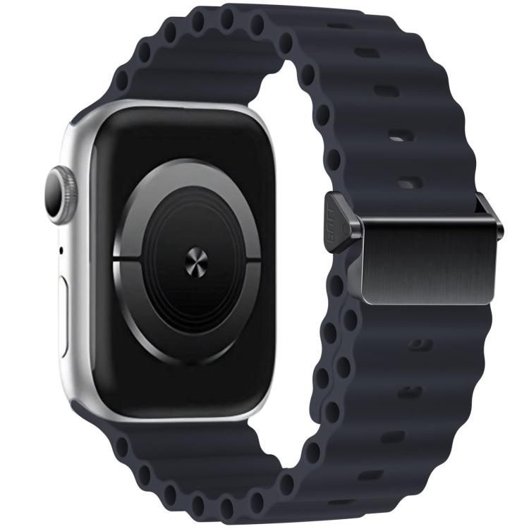 Cinturino per orologio Ocean in silicone con fibbia magnetica, ricondizionato., For Apple Watch 46mm / 49mm / 45mm / 44mm, For Apple Watch 42mm / 41mm / 40mm / 38mm