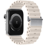 Cinturino per orologio Ocean in silicone con fibbia magnetica, ricondizionato., For Apple Watch 46mm / 49mm / 45mm / 44mm, For Apple Watch 42mm / 41mm / 40mm / 38mm