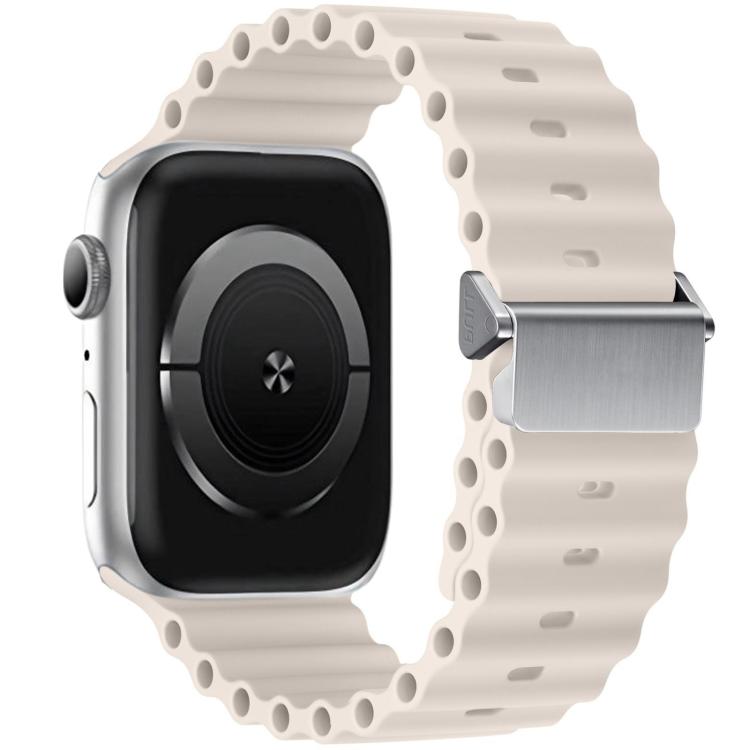 Cinturino per orologio Ocean in silicone con fibbia magnetica, ricondizionato., For Apple Watch 46mm / 49mm / 45mm / 44mm, For Apple Watch 42mm / 41mm / 40mm / 38mm
