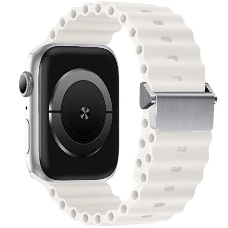 Cinturino per orologio Ocean in silicone con fibbia magnetica, ricondizionato., For Apple Watch 46mm / 49mm / 45mm / 44mm, For Apple Watch 42mm / 41mm / 40mm / 38mm