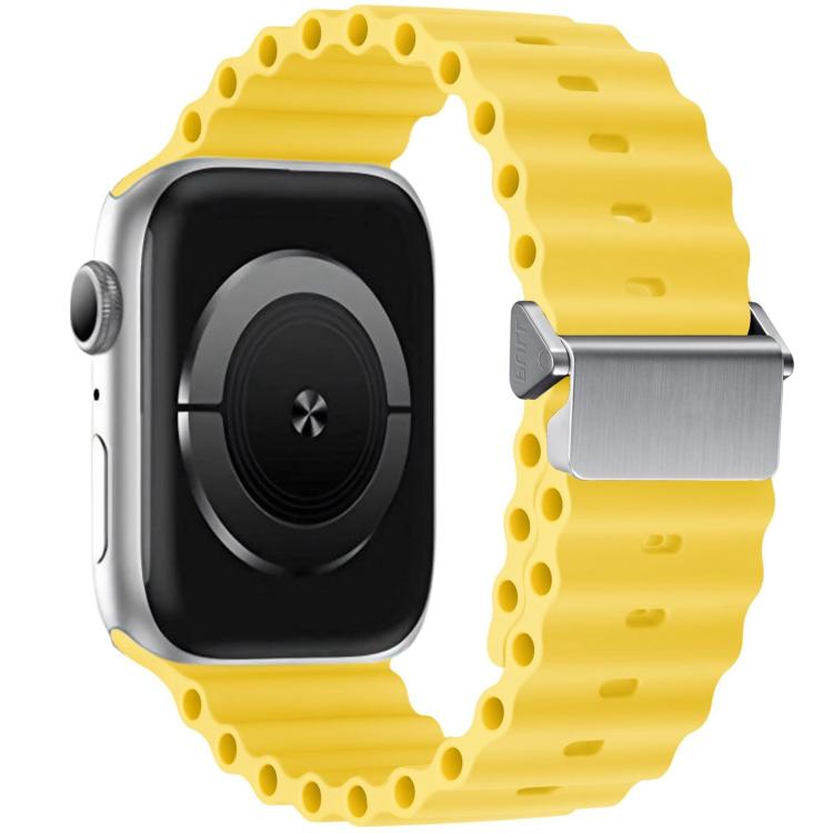 Cinturino per orologio Ocean in silicone con fibbia magnetica, ricondizionato., For Apple Watch 46mm / 49mm / 45mm / 44mm, For Apple Watch 42mm / 41mm / 40mm / 38mm