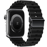 Cinturino per orologio Ocean in silicone con fibbia magnetica, ricondizionato., For Apple Watch 46mm / 49mm / 45mm / 44mm, For Apple Watch 42mm / 41mm / 40mm / 38mm