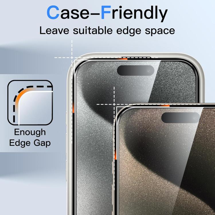 10 pezzi Pellicola in vetro temperato ad alto contenuto di alluminio con stampa serigrafica a 360 gradi per la privacy, con bordi curvi di grandi dimensioni, For iPhone 17e / 16e, For iPhone 17 Pro Max, For iPhone 17 Pro, For iPhone 17, For iPhone Air ...