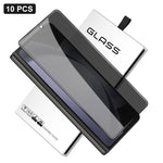 10 pezzi Pellicola in vetro temperato ad alto contenuto di alluminio con stampa serigrafica a 360 gradi per la privacy, con bordi curvi di grandi dimensioni, For Samsung Galaxy Z Fold7, For Samsung Galaxy Z Fold6, For Samsung Galaxy Z Fold5            ...