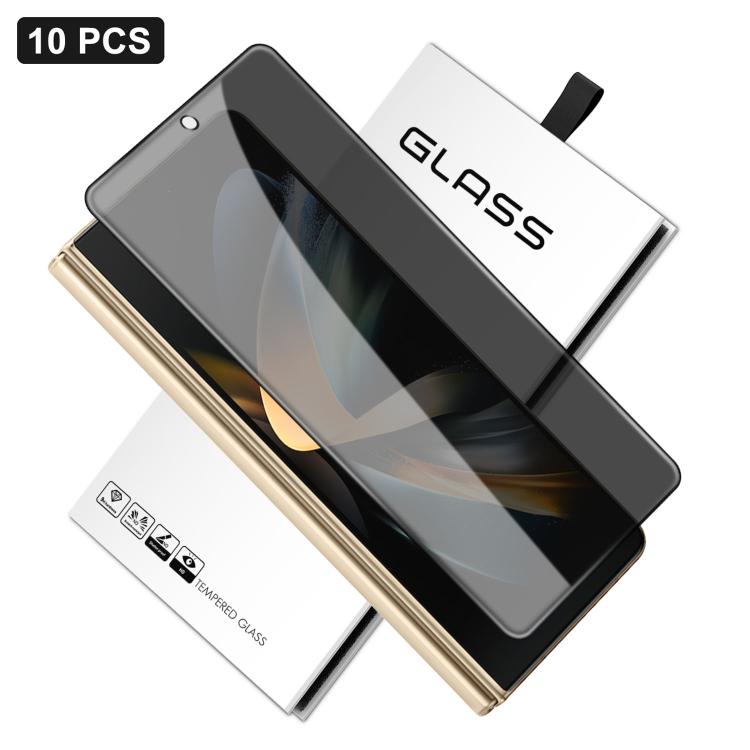 10 pezzi Pellicola in vetro temperato ad alto contenuto di alluminio con stampa serigrafica a 360 gradi per la privacy, con bordi curvi di grandi dimensioni, For Samsung Galaxy Z Fold7, For Samsung Galaxy Z Fold6, For Samsung Galaxy Z Fold5            ...