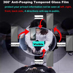 10 pezzi Pellicola in vetro temperato ad alto contenuto di alluminio con stampa serigrafica a 360 gradi per la privacy, con bordi curvi di grandi dimensioni, For Samsung Galaxy Z Fold7, For Samsung Galaxy Z Fold6, For Samsung Galaxy Z Fold5            ...
