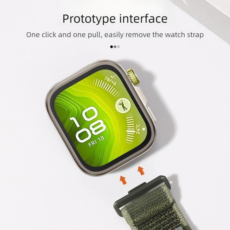 Cinturino per orologio Wild Path Loop in nylon con chiusura a strappo., For Huawei Watch Fit 5 / Fit 5 Pro / Fit 4