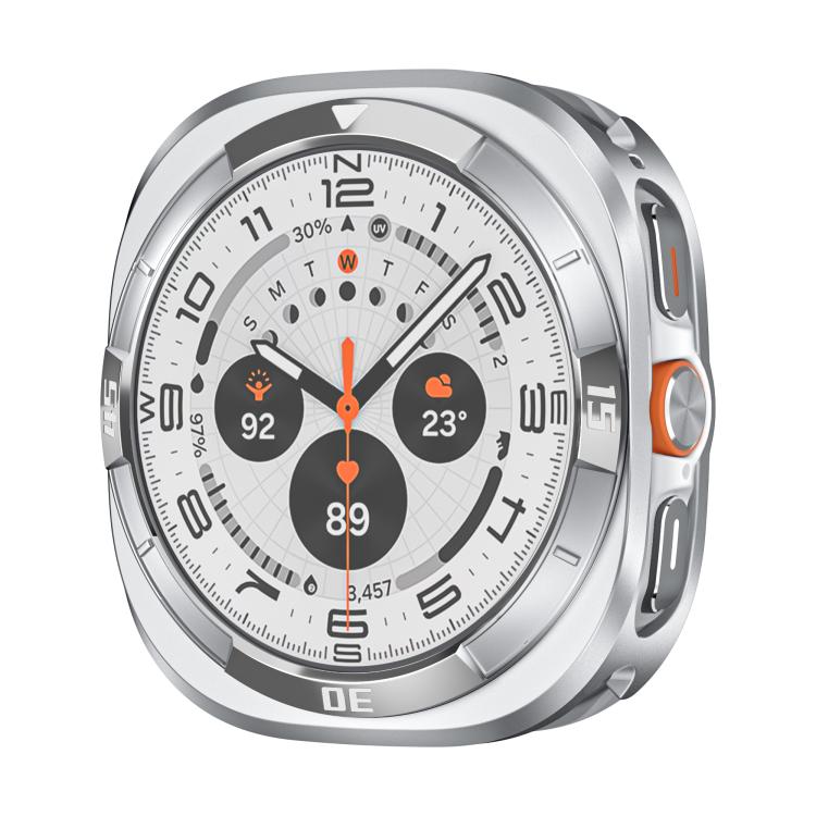 Orologio con quadrante in metallo, lega di alluminio e policarbonato, con custodia protettiva per orologio., For Samsung Galaxy Watch Ultra 47mm