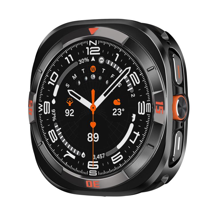 Orologio con quadrante in metallo, lega di alluminio e policarbonato, con custodia protettiva per orologio., For Samsung Galaxy Watch Ultra 47mm