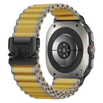 Cinturino per orologio in nylon a coste larghe con fibbia da paracadute, ideale per fuoristrada., For Samsung Galaxy Watch Ultra 47mm / Ultra 2025