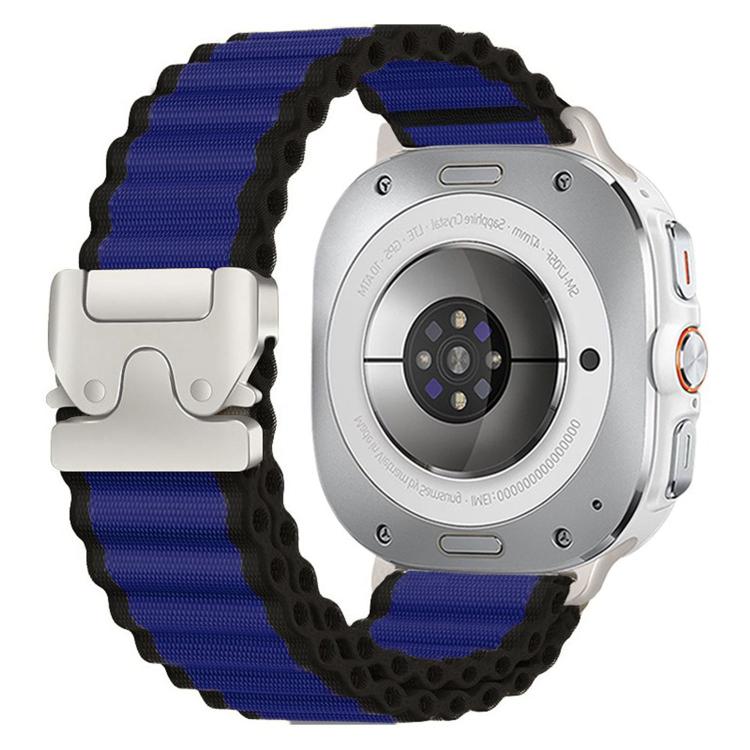 Cinturino per orologio in nylon a coste larghe con fibbia da paracadute, ideale per fuoristrada., For Samsung Galaxy Watch Ultra 47mm / Ultra 2025