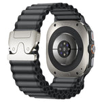 Cinturino per orologio in nylon a coste larghe con fibbia da paracadute, ideale per fuoristrada., For Samsung Galaxy Watch Ultra 47mm / Ultra 2025