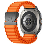 Cinturino per orologio in nylon a coste larghe con fibbia da paracadute, ideale per fuoristrada., For Samsung Galaxy Watch Ultra 47mm / Ultra 2025