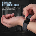 Cinturino per orologio in nylon a coste larghe con fibbia da paracadute, ideale per fuoristrada., For Samsung Galaxy Watch Ultra 47mm / Ultra 2025