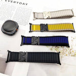 Cinturino per orologio in nylon a coste larghe con fibbia da paracadute, ideale per fuoristrada., For Samsung Galaxy Watch Ultra 47mm / Ultra 2025