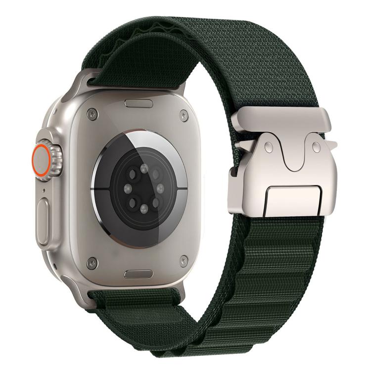 Cinturino per orologio in nylon con fibbia da paracadute, ideale per alta montagna., For Apple Watch 46mm / 49mm / 45mm / 44mm