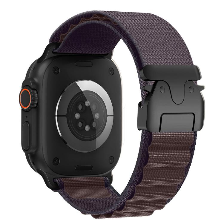 Cinturino per orologio in nylon con fibbia da paracadute, ideale per alta montagna., For Apple Watch 46mm / 49mm / 45mm / 44mm