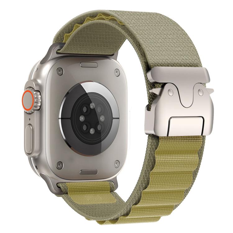 Cinturino per orologio in nylon con fibbia da paracadute, ideale per alta montagna., For Apple Watch 46mm / 49mm / 45mm / 44mm