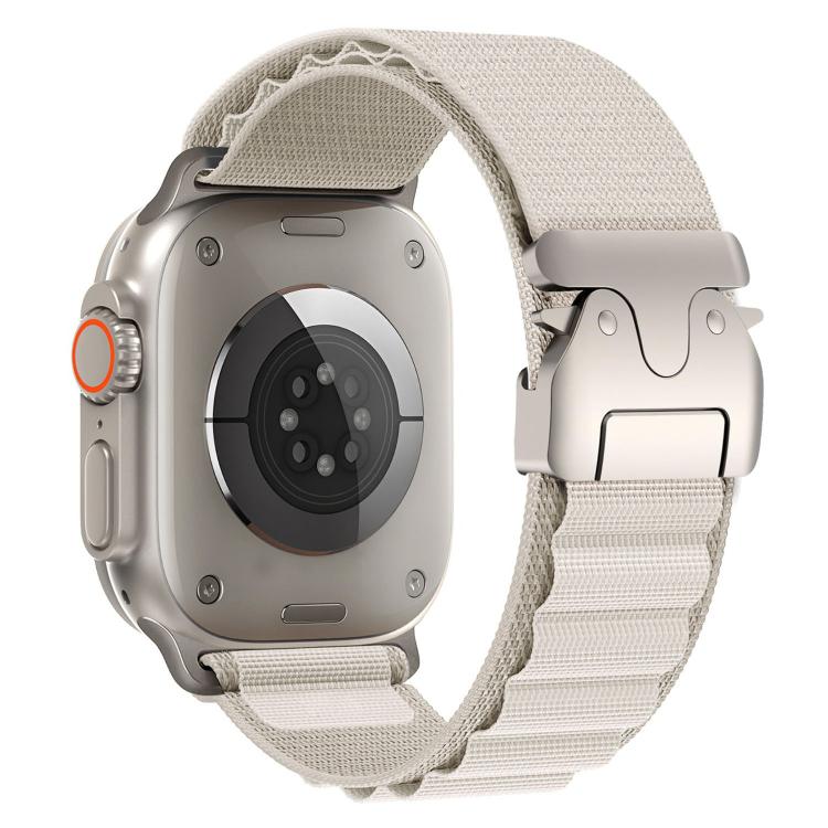 Cinturino per orologio in nylon con fibbia da paracadute, ideale per alta montagna., For Apple Watch 46mm / 49mm / 45mm / 44mm