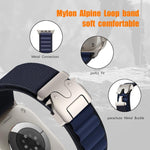 Cinturino per orologio in nylon con fibbia da paracadute, ideale per alta montagna., For Apple Watch 46mm / 49mm / 45mm / 44mm