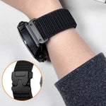 Cinturino per orologio in nylon intrecciato con fibbia a paracadute e motivo montano, con punta in metallo., For Gamin 26mm, For Gamin 22mm