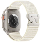 Cinturino per orologio in nylon intrecciato con fibbia a paracadute e motivo montano, con punta in metallo., For Apple Watch 46mm / 49mm / 45mm / 44mm, For Apple Watch 42mm / 41mm / 40mm / 38mm