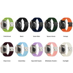 Cinturino per orologio in nylon intrecciato con fibbia a paracadute e motivo montano, con punta in metallo., For Apple Watch 46mm / 49mm / 45mm / 44mm, For Apple Watch 42mm / 41mm / 40mm / 38mm