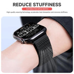 Cinturino per orologio in nylon intrecciato con fibbia a paracadute e motivo montano, con punta in metallo., For Apple Watch 46mm / 49mm / 45mm / 44mm, For Apple Watch 42mm / 41mm / 40mm / 38mm