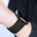 Cinturino per orologio in nylon intrecciato con fibbia a paracadute e motivo montano, con punta in metallo., For Apple Watch 46mm / 49mm / 45mm / 44mm, For Apple Watch 42mm / 41mm / 40mm / 38mm