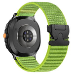 Cinturino per orologio in nylon intrecciato con fibbia a paracadute e motivo montano, con punta in metallo., For Samsung Galaxy Watch8 / Watch8 Classic