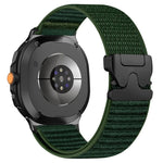 Cinturino per orologio in nylon intrecciato con fibbia a paracadute e motivo montano, con punta in metallo., For Samsung Galaxy Watch8 / Watch8 Classic