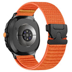 Cinturino per orologio in nylon intrecciato con fibbia a paracadute e motivo montano, con punta in metallo., For Samsung Galaxy Watch8 / Watch8 Classic