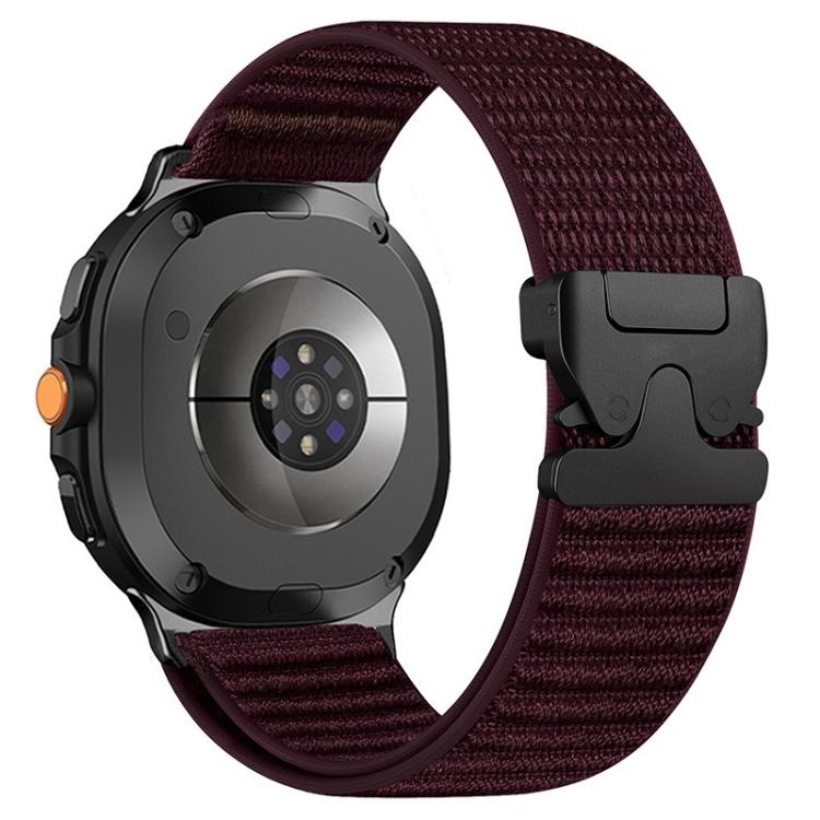 Cinturino per orologio in nylon intrecciato con fibbia a paracadute e motivo montano, con punta in metallo., For Samsung Galaxy Watch8 / Watch8 Classic