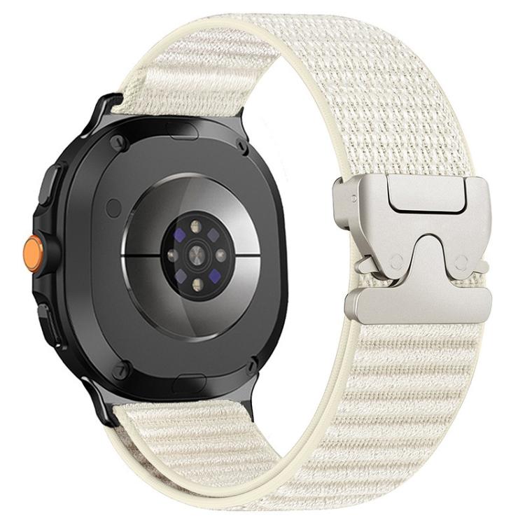 Cinturino per orologio in nylon intrecciato con fibbia a paracadute e motivo montano, con punta in metallo., For Samsung Galaxy Watch8 / Watch8 Classic