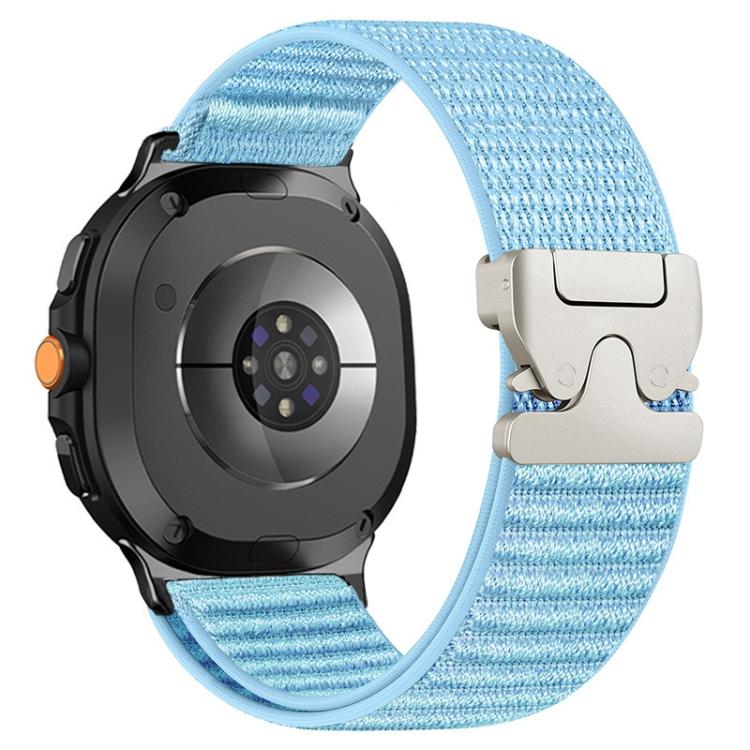 Cinturino per orologio in nylon intrecciato con fibbia a paracadute e motivo montano, con punta in metallo., For Samsung Galaxy Watch8 / Watch8 Classic